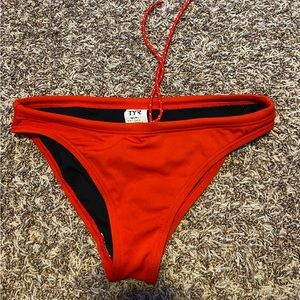 red bikini bottoms